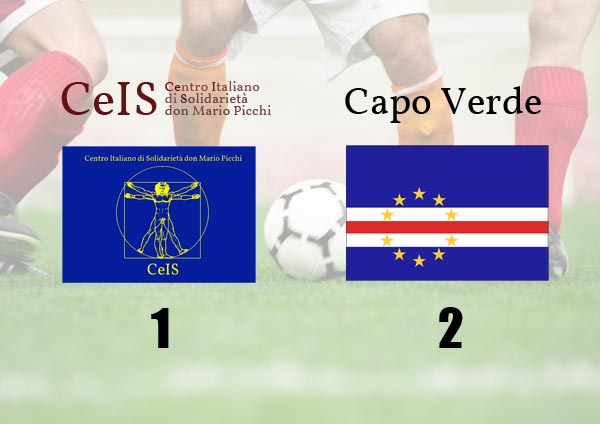 risultato di 1-2 del confronto calcistico tra ceis e capo verde al mundialido 2012